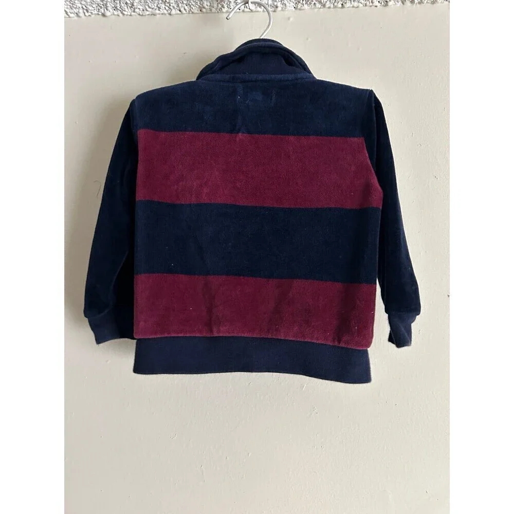 Ralph Lauren Baby Striped Velour Jacket 12M